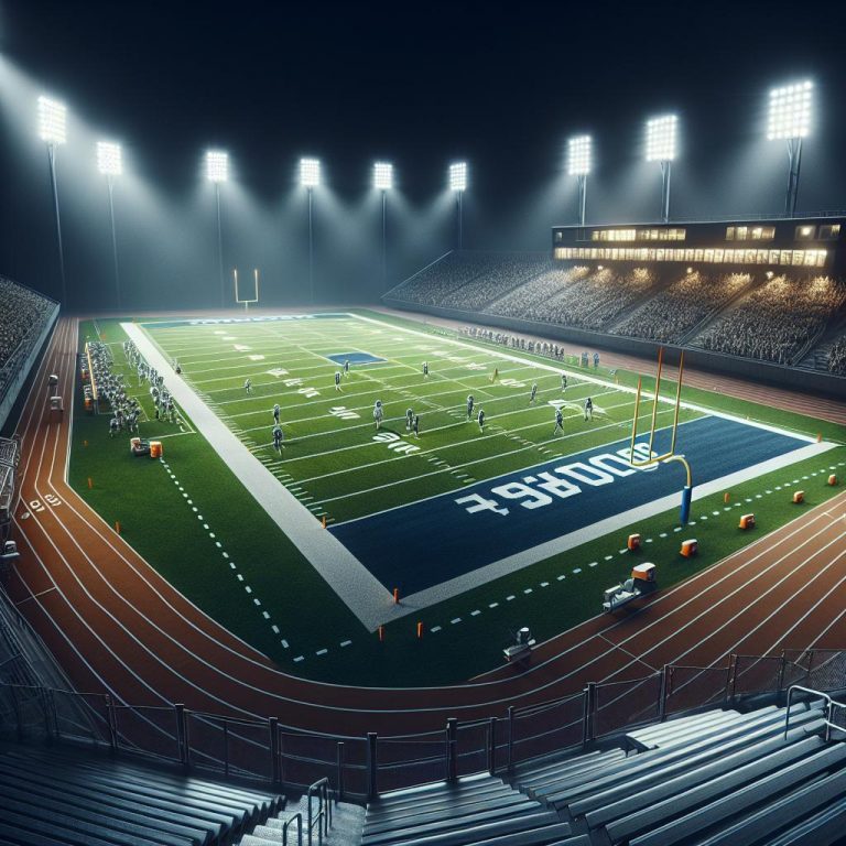 "Stadium Under Bright Lights"