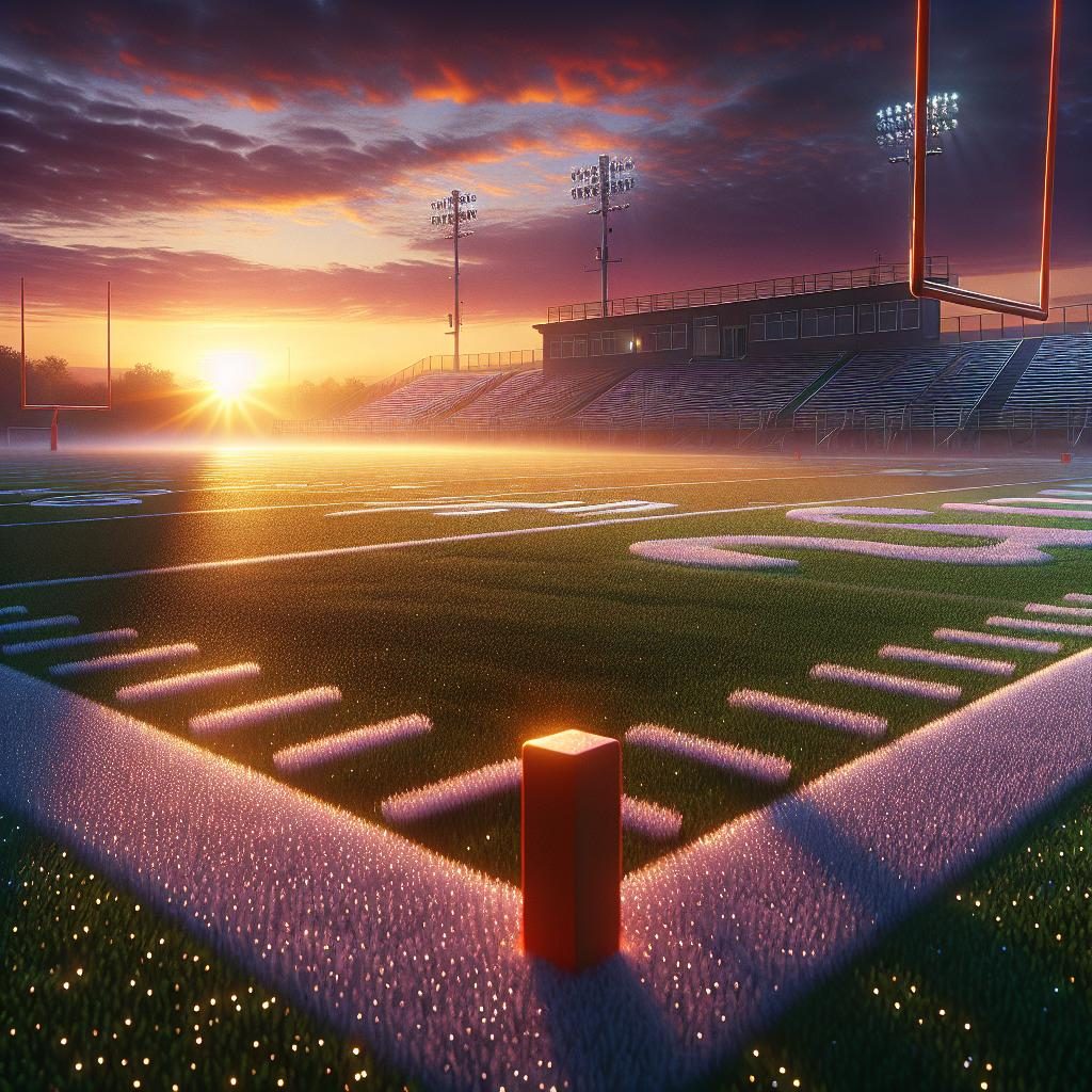 "Football Field Sunrise"