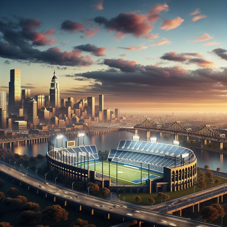 "City Skyline and Stadium"