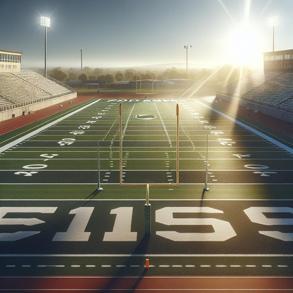 "Football Field Under Sun"