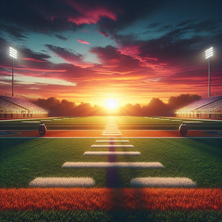 "Football Field Sunset"