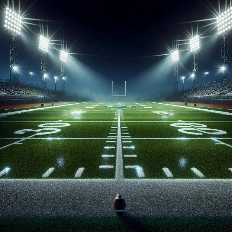 "Football Field Under Lights"