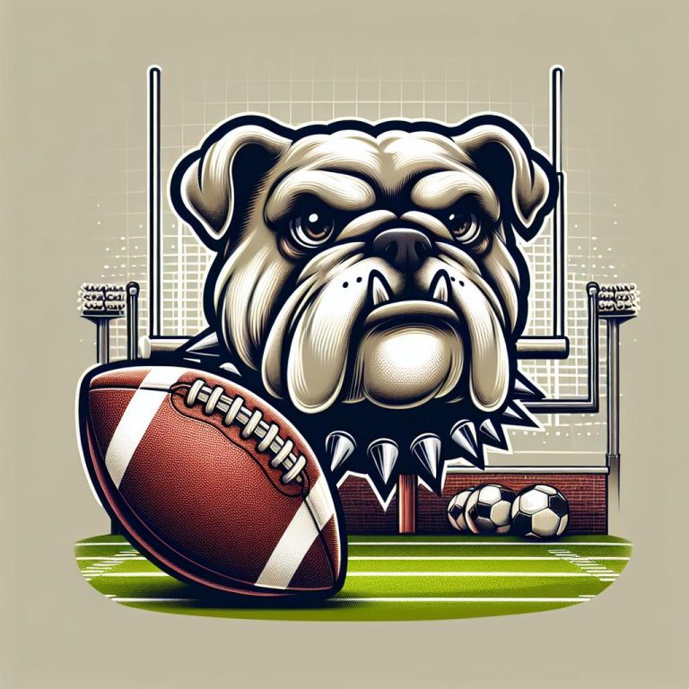 Bulldog Mascot Portrait