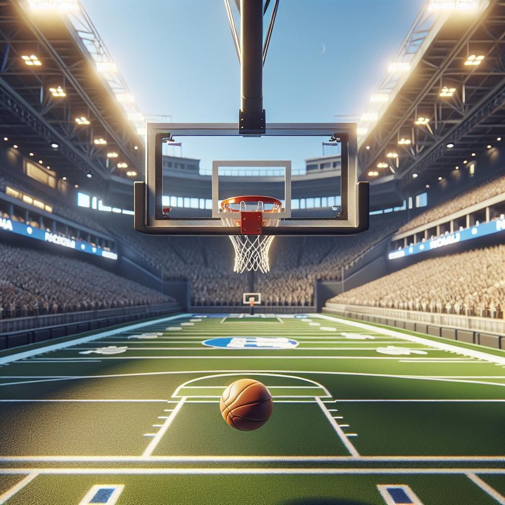 Basketball Hoop Focused Shot