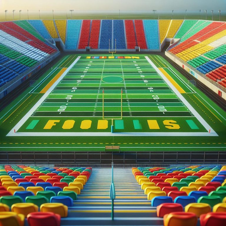 "Colorful Football Field"