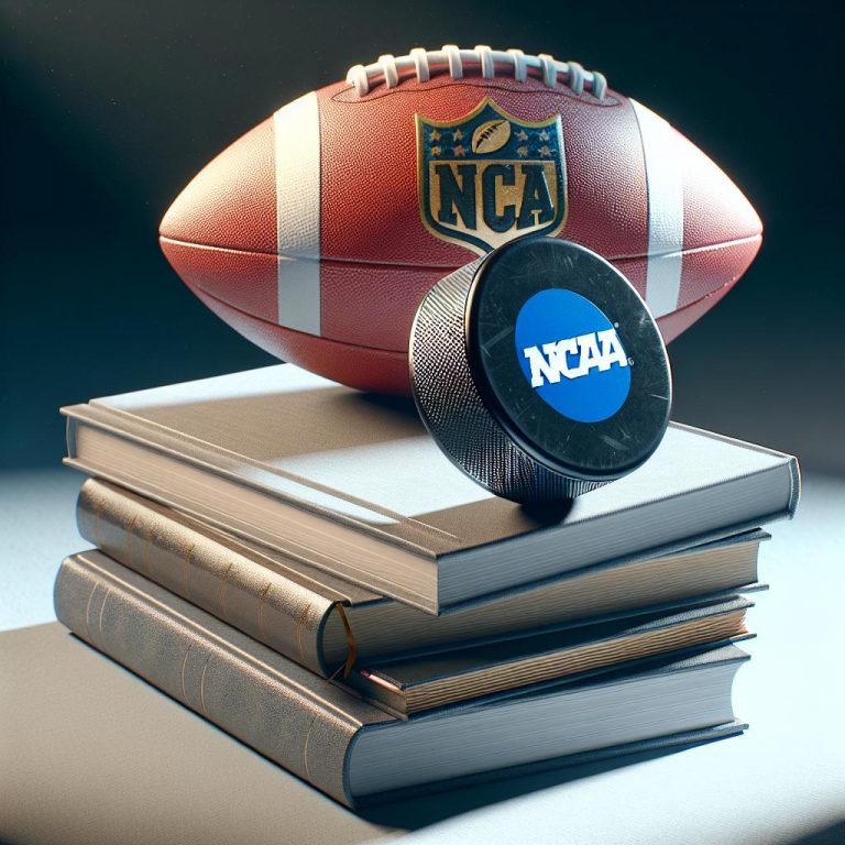 Hockey Puck and Books