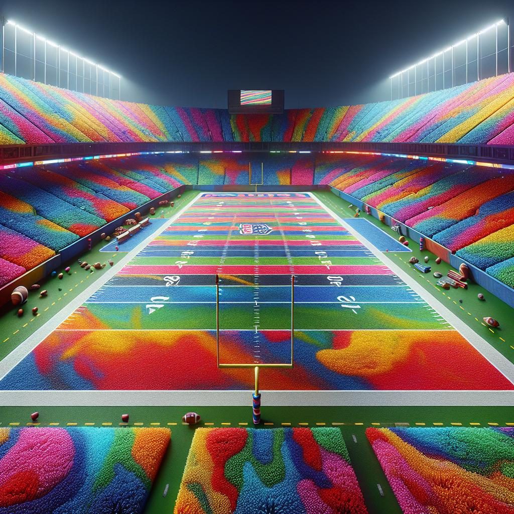 Colorful Football Field