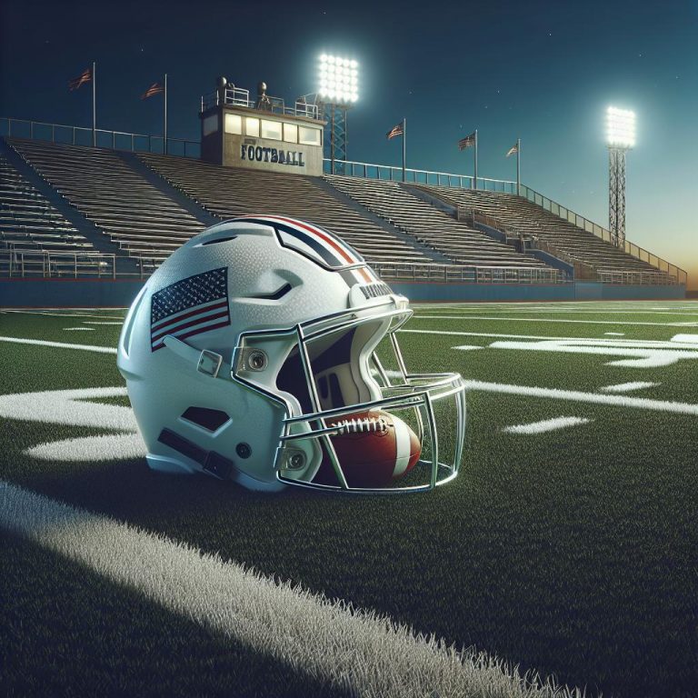 Football Helmet and Field