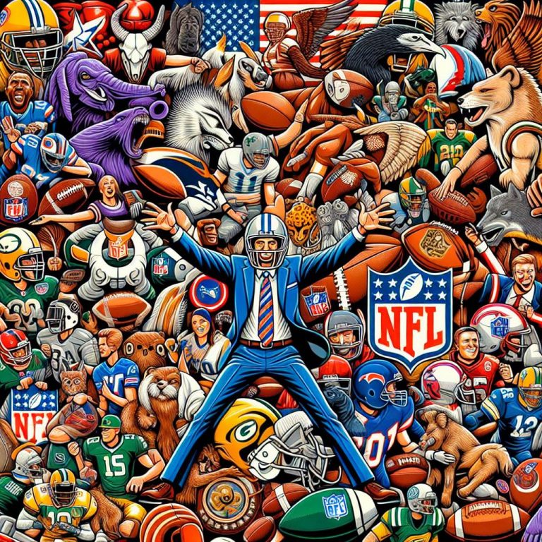 NFL Team Logos Collage