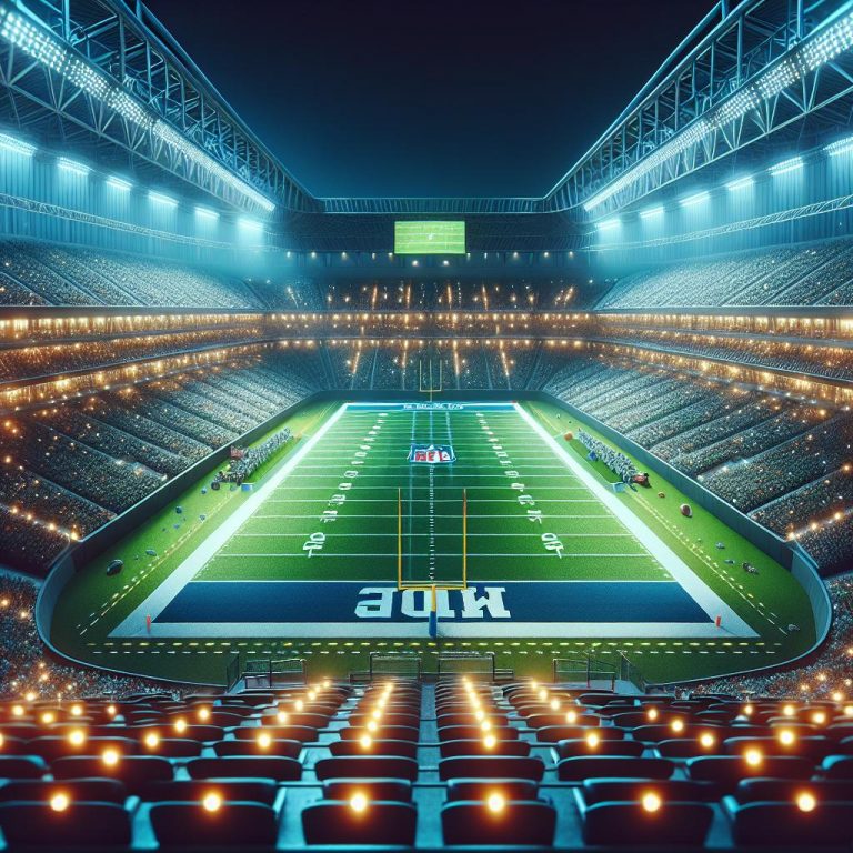 "Glowing Football Stadium"