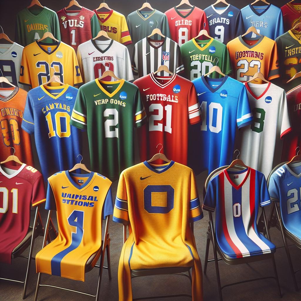 "Colorful Sports Jerseys"