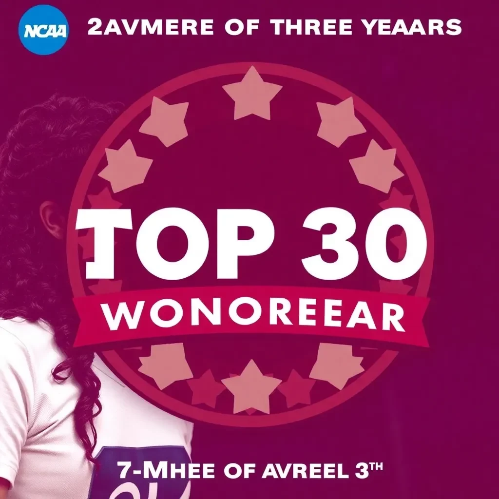 NCAA Announces Top 30 Honorees for 2024 Woman of the Year Award