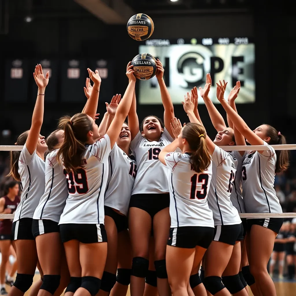 Hope College Volleyball Celebrates 2014 Championship Team with Triumphant Victory Over Calvin