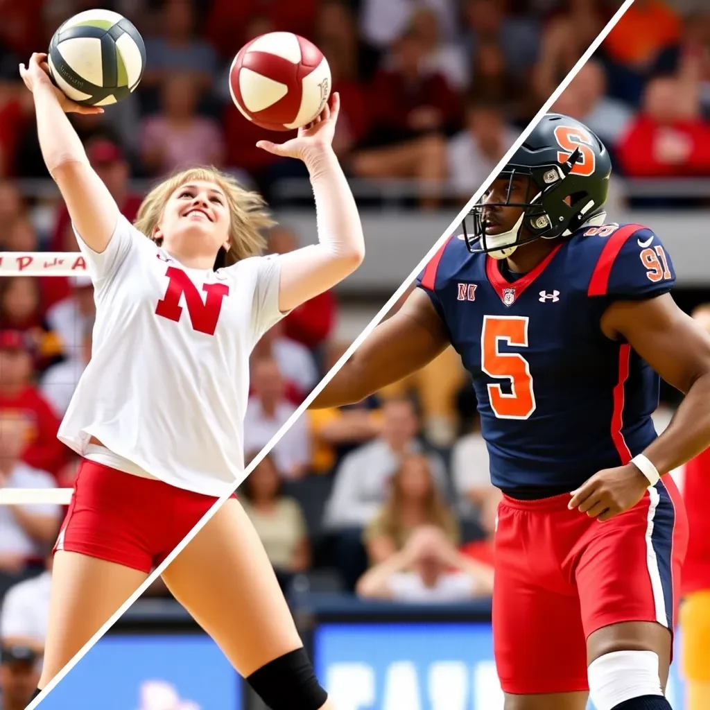 College Sports Weekend Recap: Nebraska Dominates Wisconsin in Volleyball, Syracuse Shocks Pitt in Football