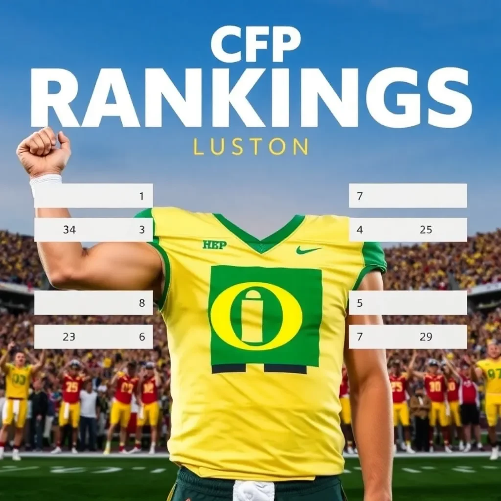 CFP Rankings Released: Oregon Takes the Top Spot