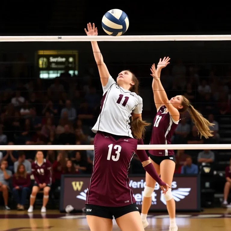 Women's Volleyball Team Triumphs Over UW-Whitewater in Thrilling Match