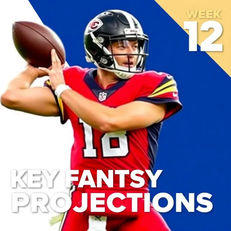 NFL Fantasy Projections: Key Players to Watch in Week 12