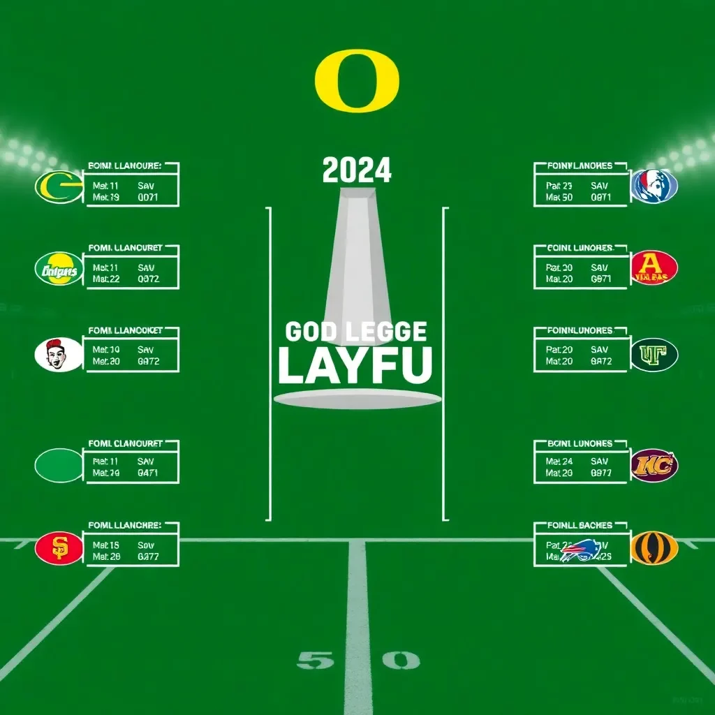 2024 College Football Playoff Bracket Unveiled: Oregon Leads the Pack as Exciting Matchups Await