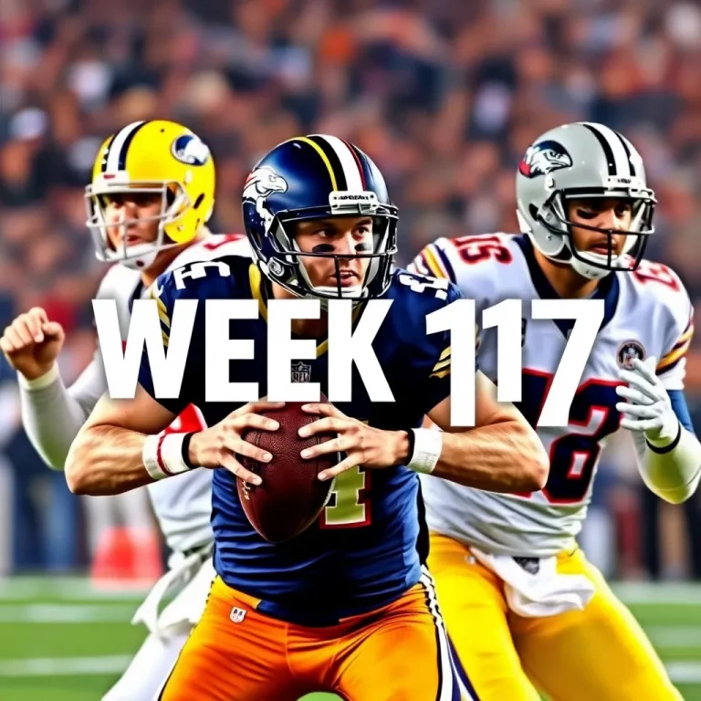 NFL Week 17: Exciting Showdowns and Crucial Playoff Scenarios