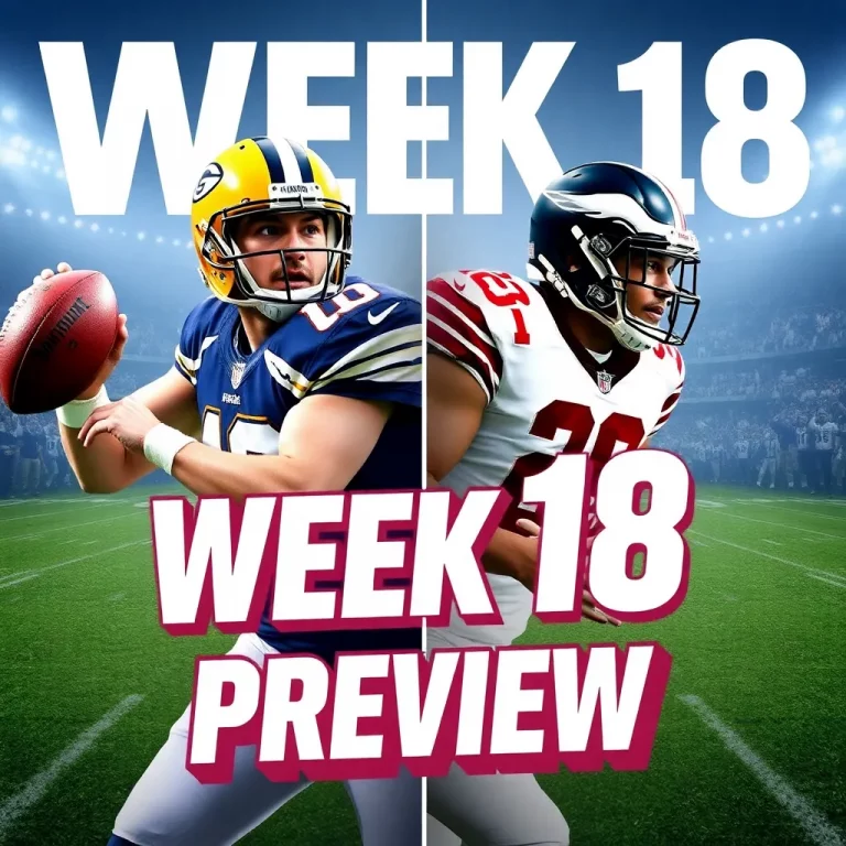 NFL Week 18 Preview: Key Matchups and Playoff Implications