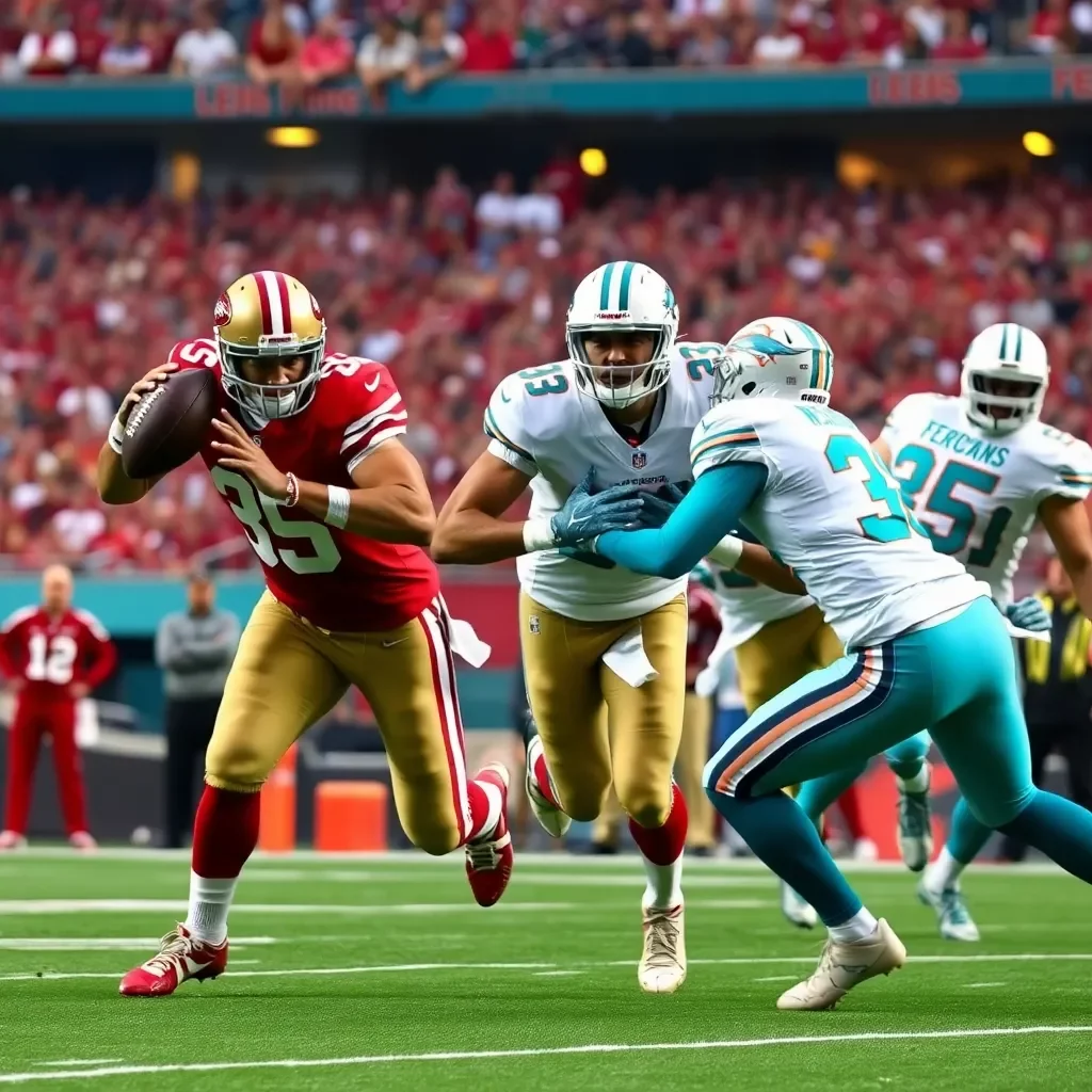 49ers Secure Thrilling Victory Over Dolphins in High-Octane Showdown at Levi's Stadium