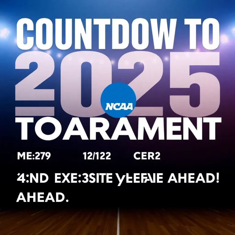 Countdown to the 2025 NCAA Men's Basketball Tournament: Key Dates and Excitement Ahead!