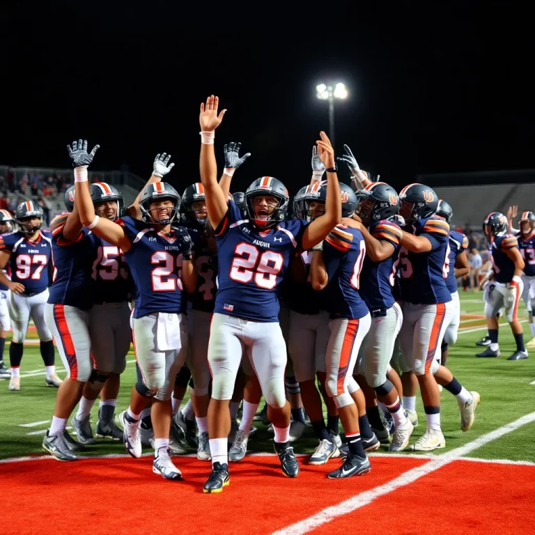 Auburn High School Football Team Celebrates Major Victory Over Central-Phenix City