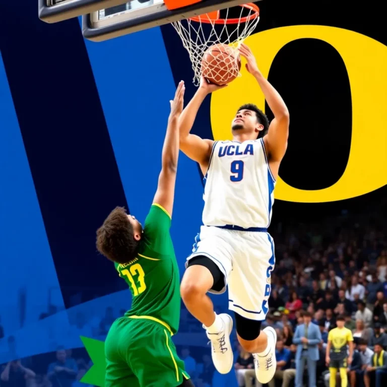 UCLA Bruins Surge Ahead of Oregon Ducks in Thrilling College Basketball Showdown