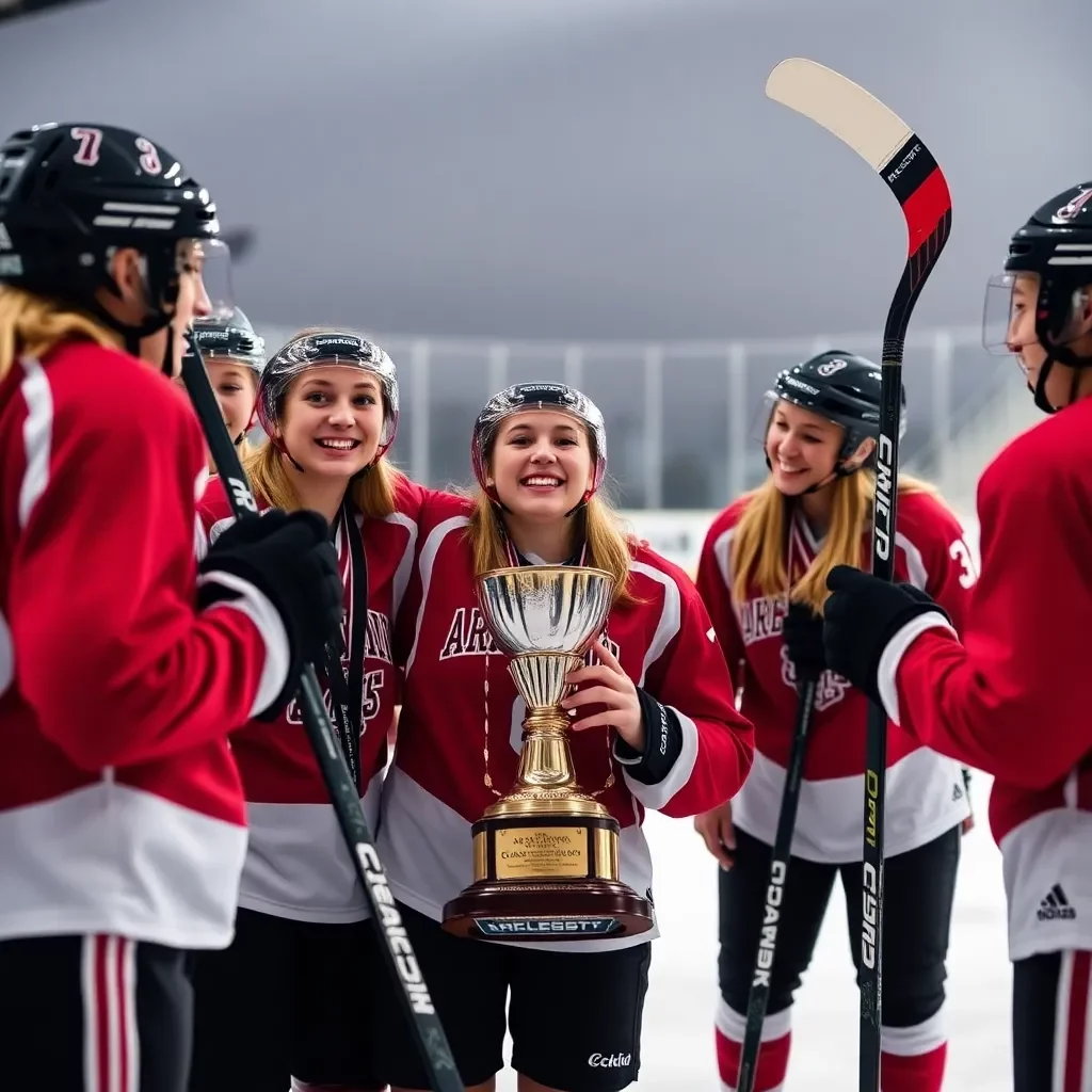 Arcadia University Women's Hockey Team Wins First MAC Championship Under Kelsey Koelzer's Leadership