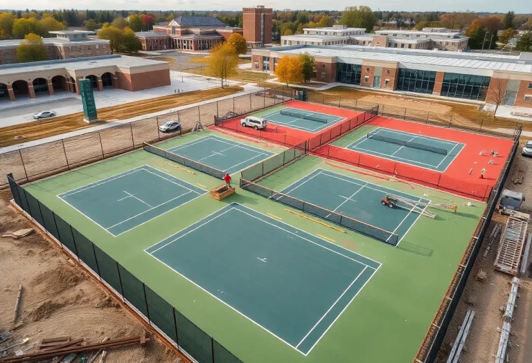 Construction of Austin High School Tennis Complex