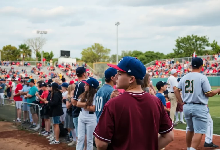 Fans enjoying the High School Baseball Series at ONEOK Field