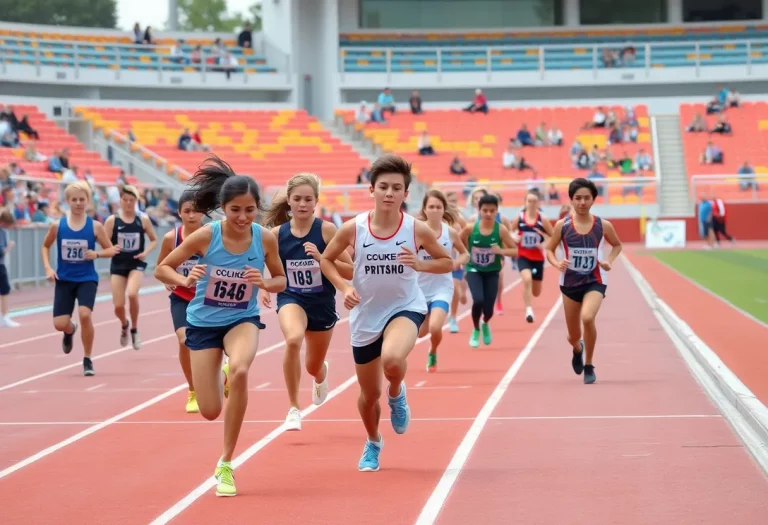 North Rockland athletes competing at the track meet