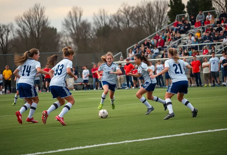 High school soccer players competing in the 2024 CIF Championship