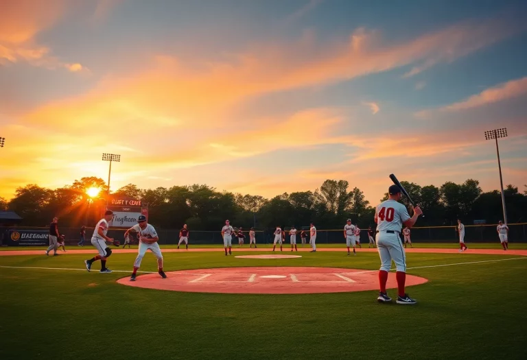 Baseball players practicing on the field for the 2025 season