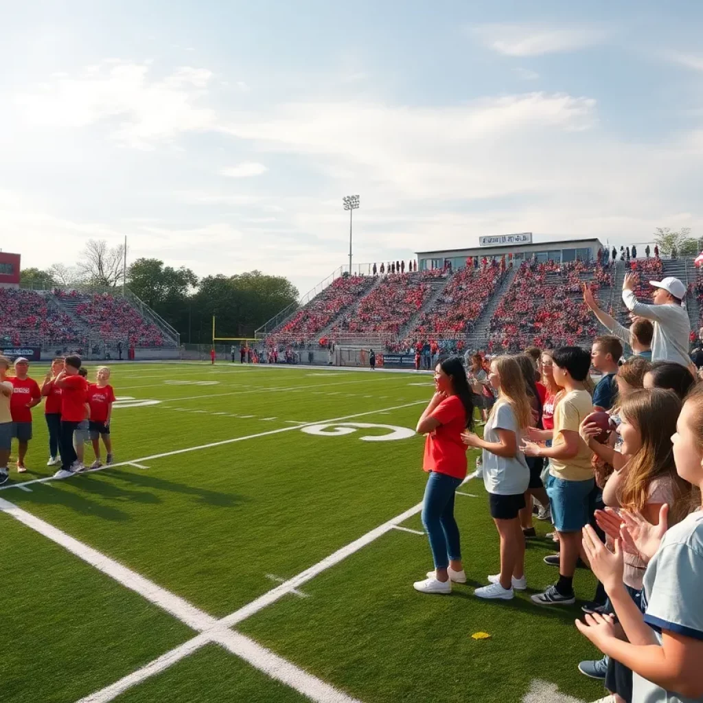 Community support at Brandon High School football