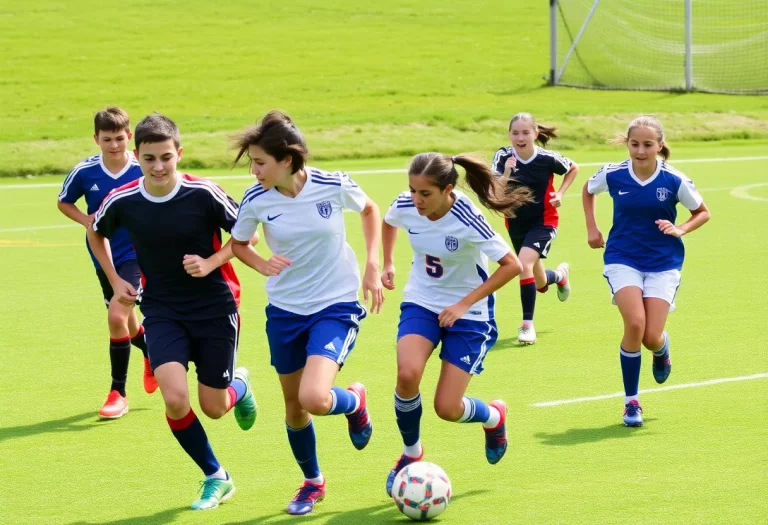 Chilton County High School soccer teams competing on the field