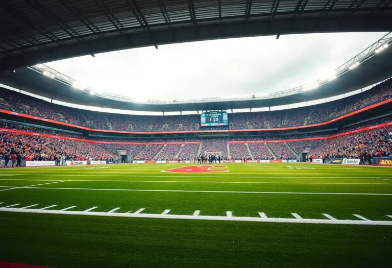 Stadium field showcasing community values