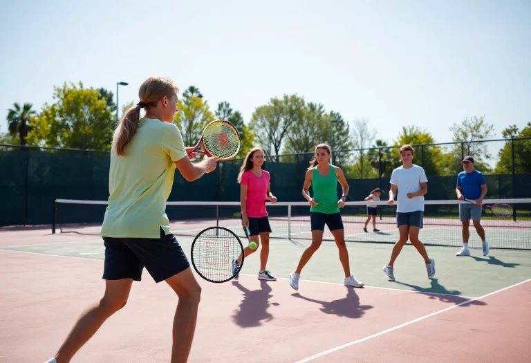 High school tennis players in action in Coral Springs