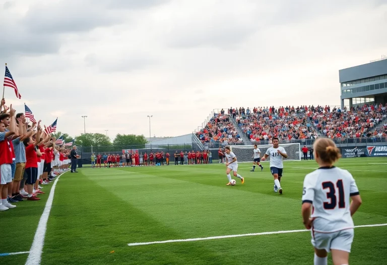 Players from local high schools competing in soccer playoffs