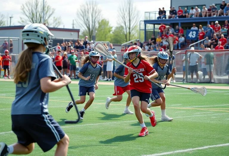 Immokalee High School boys' lacrosse team in action