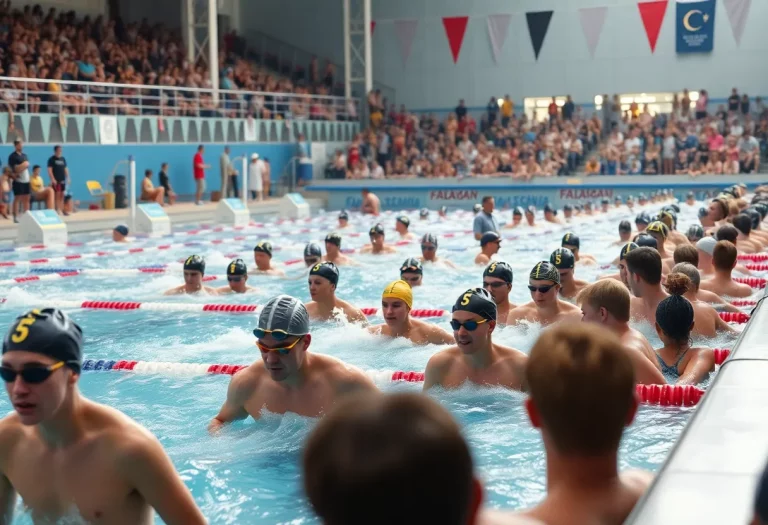 Swimmers competing at PIAA Class AA Swimming Championships