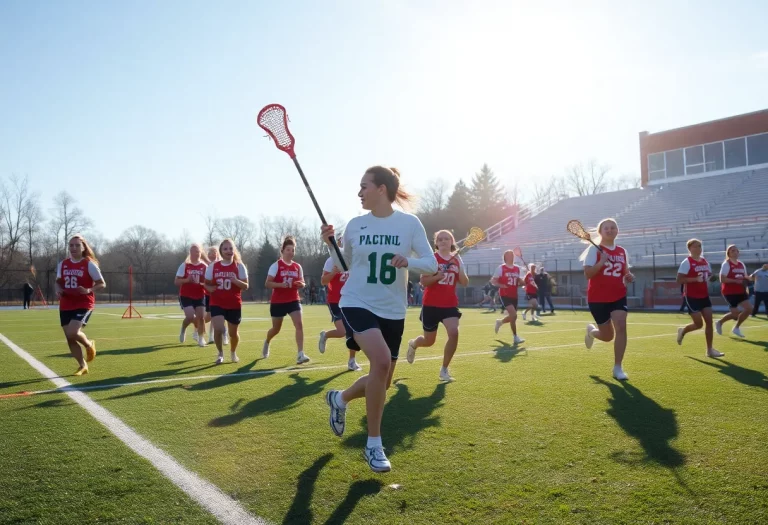 Malvern Prep lacrosse team practicing before the 2025 season