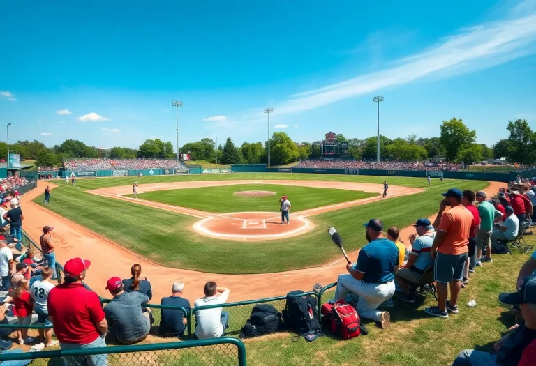 Enthusiastic fans at Mason's high school baseball field