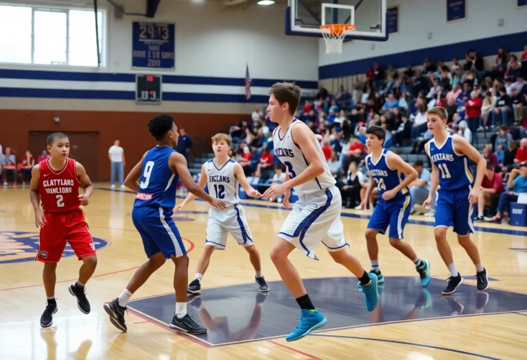 Westview Wildcats competing in the basketball tournament